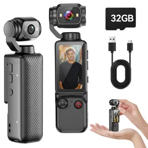 Upgraded Vlogging Camera with 32GB Card, Video Recorder, Digital Vlogging Camera with 180° Rotating Lens, Full Body Camera for Vlogging, Travel & Daily Life Recording, Camcorder, Christmas Gift