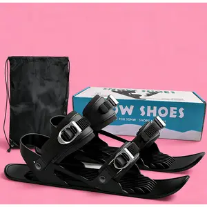 Mini Short Ski Skates Snow Pro Version Adjustable Snowskates Snowblades Skiboards Winter Sport Skiing Equipment