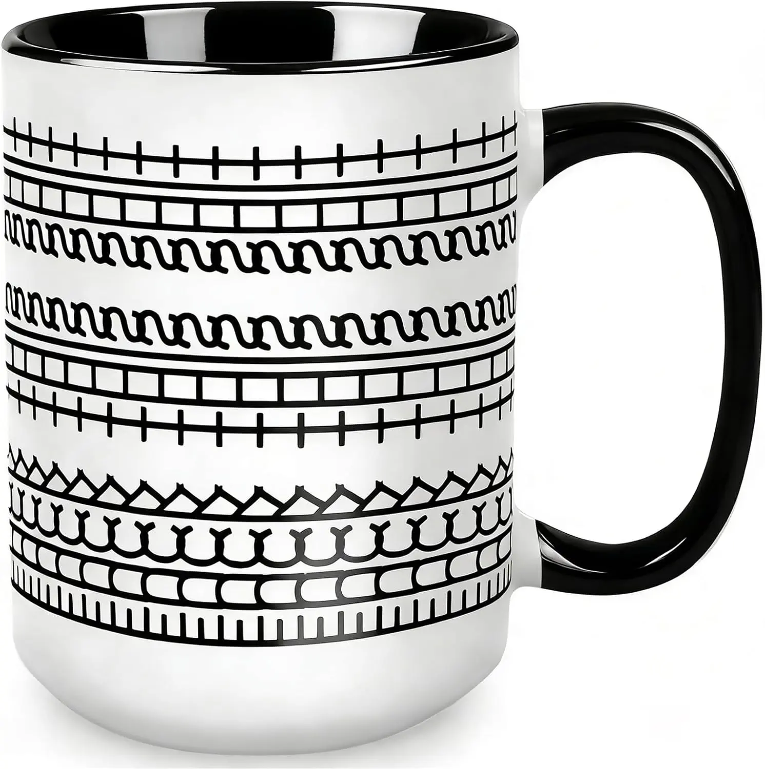 11oz Ceramic Thick Sturdy Washable Optical Illusion Prank Mug - Tea/Coffee Cup with Sarcastic Hidden Message "Fuck This Shit" - Exquisite Gift Box Included, Birthday Gag Gift for Coworkers