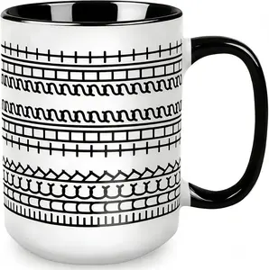 Funny Hidden Message Mug Fuck This Shit - Optical Illusion Prank Coffee Cup 11oz - Sarcastic Gag Gift for Coworkers, Boss, White Elephant, Secret Santa - Ceramic