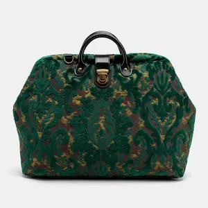 Burnout Velvet Jade Green Laptop Work Bag