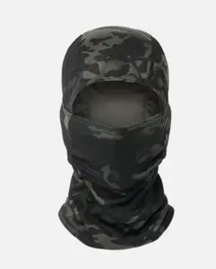 Balaclava Full Face Mask Camo Black UV Protection Ski Sun Hood Tactical Masks