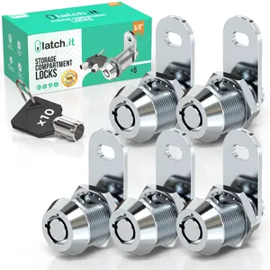 LATCH.IT RV Storage Locks | 5-Pack RV Compartment Locks | 100% Metal RV Locks for Storage Door on Camper or Trailer