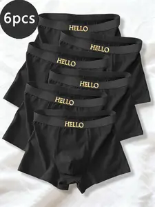 Men's HELLO Boxer Briefs - Simple Design, High-Quality and Comfortable Men's Underwear