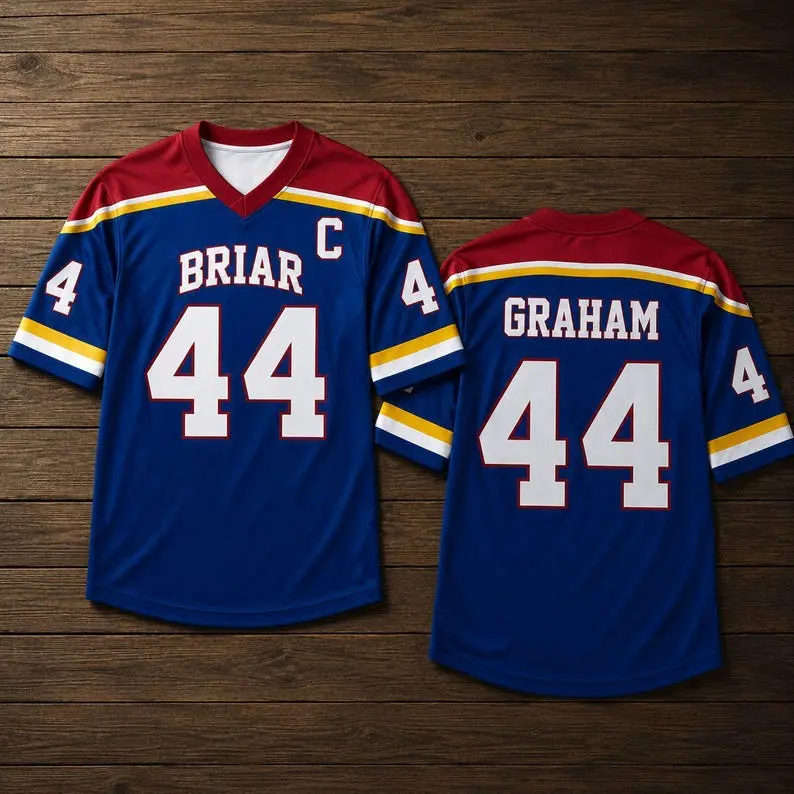 Ver 2 Briar University Hawks Hockey Jersey, Di Laurentis Hockey Romance Jersey, Off Campus Bookish Apparel, Garrett Graham, Logan, Tucker