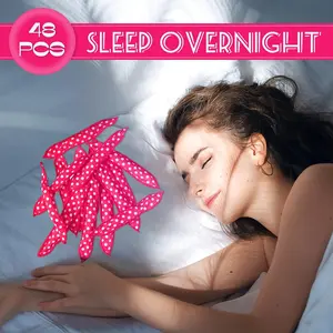 Heatless Curling Rod Headband Soft Foam Hair Rollers for Sleeping No Heat Curlers for Long Hair Natural Waves & Curls Overnight Flexible Curling Set for Women Hair Curling Rods Heatless Styling Kit