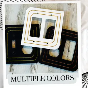 Mid Century Moern Light Switch Cover, Retro-Inspired Outlet Cover
