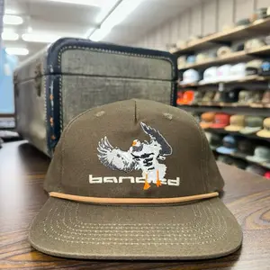 Banded Specklebelly Rope Hat - Brown