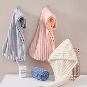 New Women's Hair Drying Cap, Quick-Dry Absorbent Towel, Non-Fall off Soft Dry Hair Towel, Ideal for Fast Hair Care