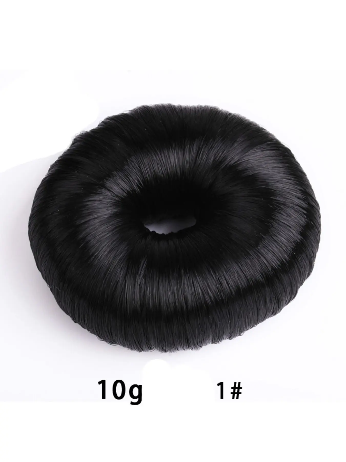 10g Korean Style Donut Hair Accessory, Cute Blossom Bun Hairstyling Tool, Synthetic Fiber Scrunchie for All Seasons