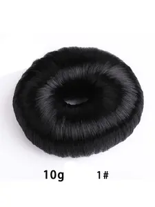 10g Korean Style Donut Hair Accessory, Cute Blossom Bun Hairstyling Tool, Synthetic Fiber Scrunchie for All Seasons