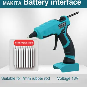 Wireless rapid hot melt glue gun, equipped with 30 glue sticks, mini and portable, suitable for decoration, crafts, DIY, art, and home repairs
