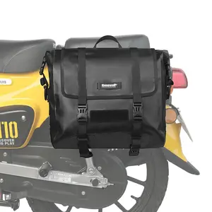 Rhinowalk 15 Liter Waterproof Motorcycle Side Bag with Secure Straps & Durable Design for Outdoor Adventures