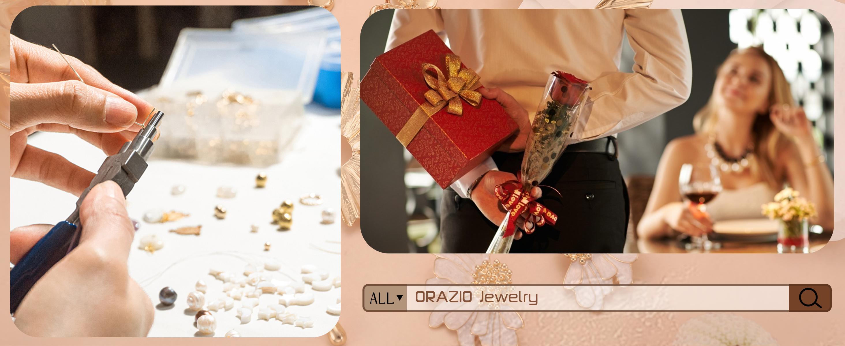 ORAZIO Gold Clip On Earrings for Women Trendy Non Piercing Flower Dangle Earrings 14K Gold Plated Lightweight Hypoallergenic Bohemian Floral Earrings Set