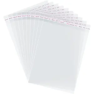 Self Sealing Cellophane Bags,6x9 Inches 200 Pcs Clear Cookie Bags Resealable Cellophane Bag for Packaging Cookies,Favors,Products,Candy