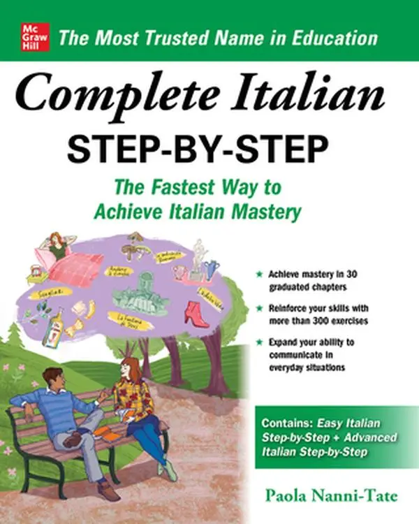 Complete Italian Step-By-Step Trade Paperback by Paola Nanni-Tate, 9" h x 7.2" l x 1.4" w