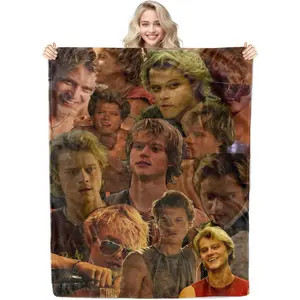 JJ Maybank Blanket Warm Flannel Throw Air Conditioning Blanket Micro Fleece Blanket Suitable for Living Room Bedroom Sofa Home Decor Gift 60"x 50"