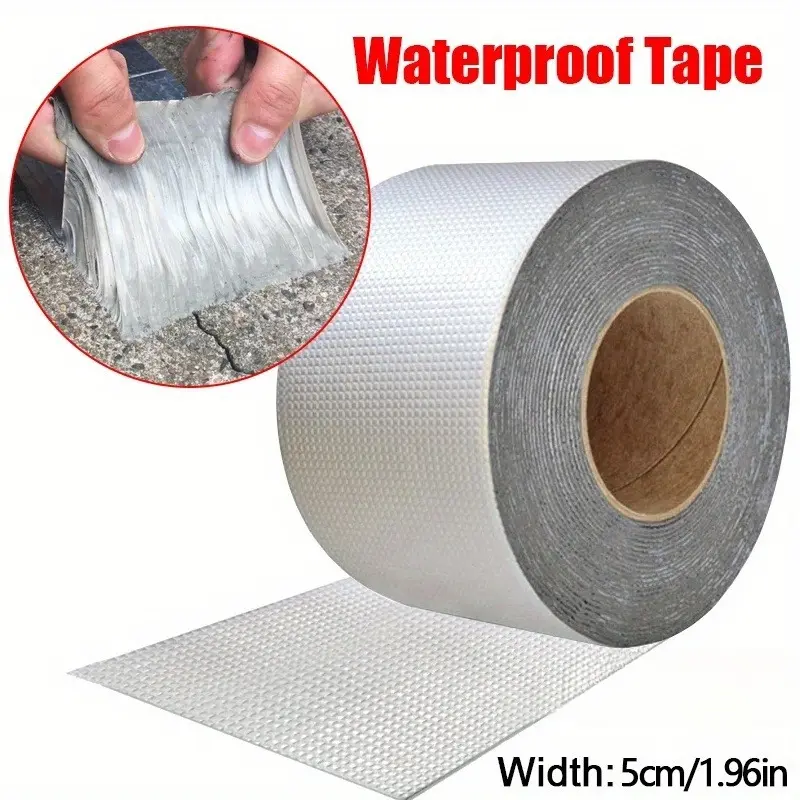 1Roll Premium Aluminum Foil Tape - High Temperature Resistance For Wall, Pool, Roof Crack & Duct Repair Sealing