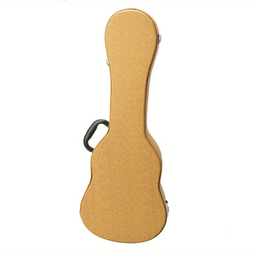 26-Inch High-Quality Leather Tenor Ukulele Case - Elegant Yellow, Portable, Shockproof, Scratch-Resistant for Ukulele Enthusiasts, 26 Inches, Scratch And Shock Protection