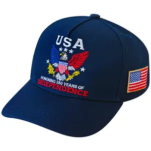 USA 250 Years Independence Celebration Baseball Cap - Embroidered Cotton, America Printed, Eagle Graphic, Auto-Adjusting Patriotic Unisex Casual Hat for Men & Women, Embroidered Cotton Hats, America Printed Hats