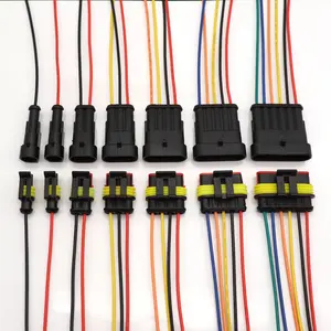 Waterproof Car Electrical Connector Terminals Kit, 10-20pcs 18AWG Wire Male-Female Quick Snap Disconnect Plug Socket, Durable, Reliable Fasteners & Clips for Car-Truck, Universal Connector