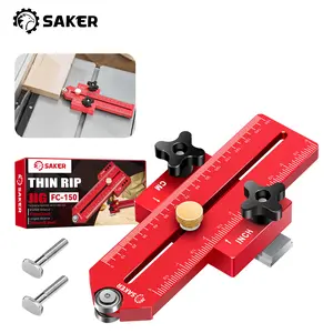 Saker Thin Rip Jig Table Saw Jig Guide, Making Repetitive Narrow Strip Cuts, Fit for 3/4" x 3/8" Slots, for Table Saw Band Saw Router Table