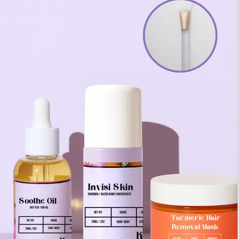 Turmeric hairless bundle with Soothe oil, Invisi skin ingrown