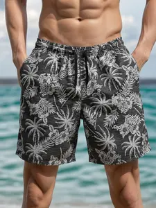 Men's Quick Dry Swim Trunks with Mesh Lining | Adjustable Drawstring Beach Shorts | Lightweight Breathable Summer Swimwear