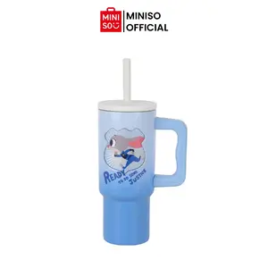Disney Zootopia Series Stainless Steel Cup with Handle and Straw, 720mL