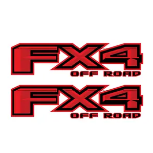 FX4 Off Road Decal Red Replacement Sticker Ford