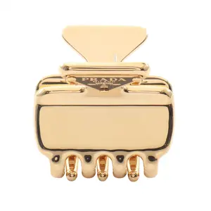 Pre-owned PRADA Gold-plated Small Leather Goods FERMAGLI Hair Accessory