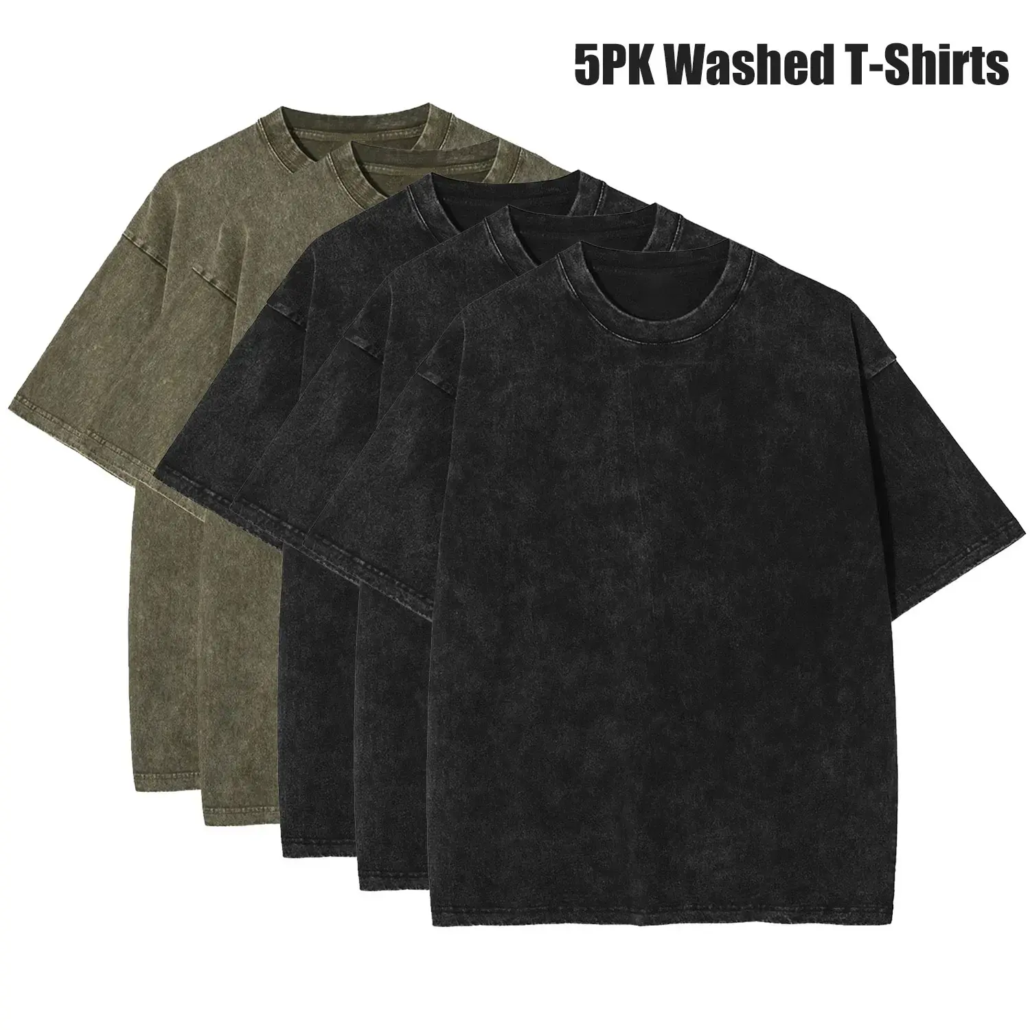 Green+Green+Black+Black+Black(5 Pack)