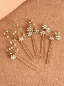 Elegant Bride Hair Accessory, Wedding Photo Prop, Sparkling Rhinestone U-Shaped Pin, Perfect for Updo Hairstyles, Bridal Headpiece