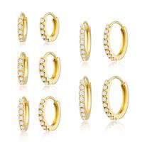 5Pcs GD Zircon Earrings