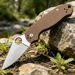 3.46" Pocket Knife for Men, Sharp Blade Linen Handle Pocket Folding Knives with Clip,  EDC Knives for Survival Camping Fishing Hiking Women