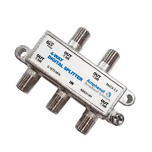 Amphenol 4-Way Digital Coaxial Splitter MoCA 2.5 ABS314H