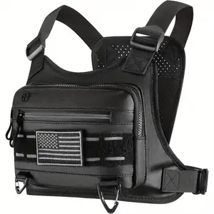 Unisex   with Adjustable Shoulder Strap - Multi-Pocket  Backpack Suitable for Running, Hiking, Gym, Travel, Cycling, Commuting - Lightweight Outdoor Backpack for Men and Women in Black/White, Fitness Accessory, Compact Storage