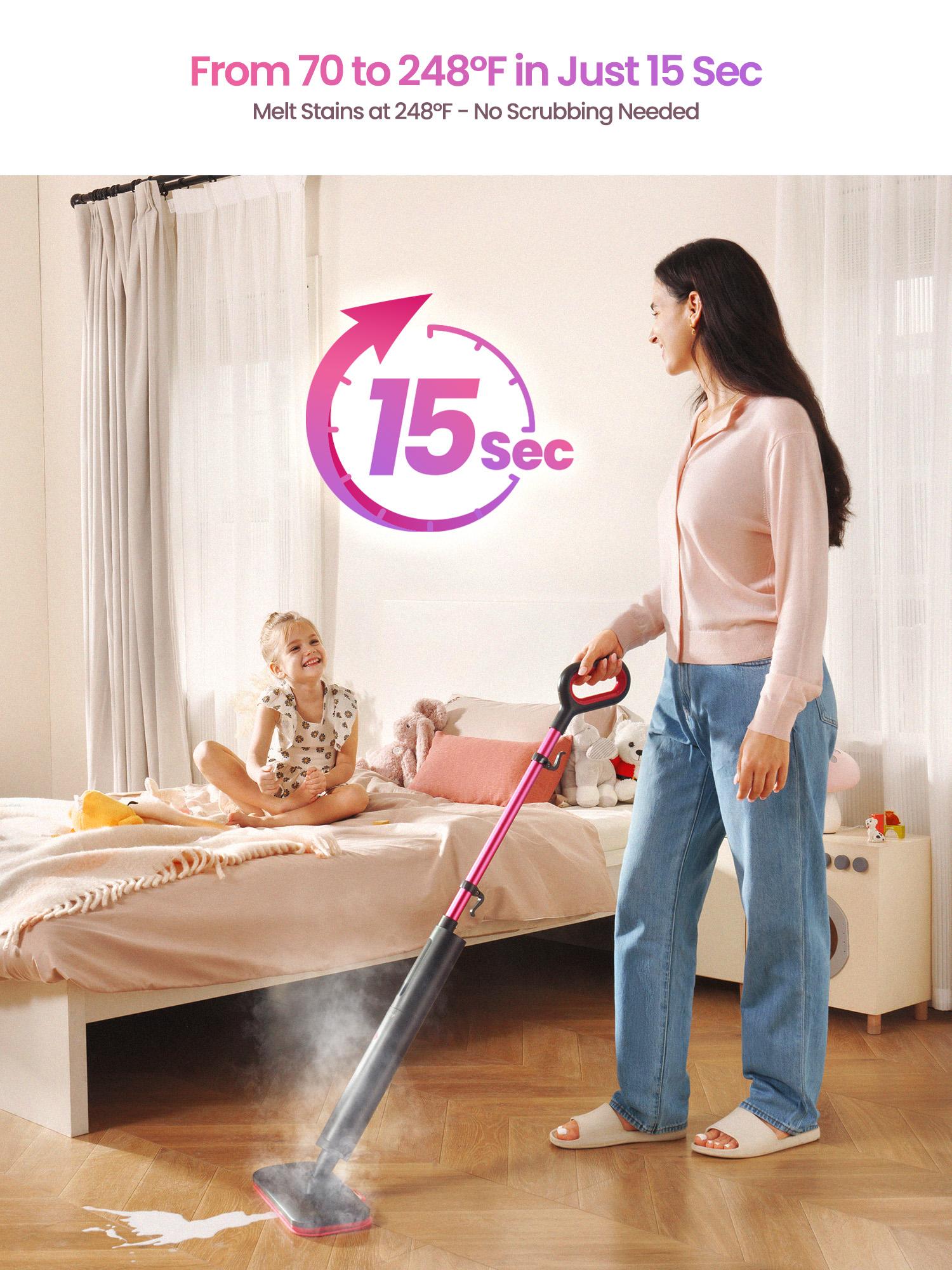 Schenley Pocket Steam Mop with Microfiber Pads & Carpet Glider for Easy Maintenance and Smooth Floor Surface Cleaning Tools Schenley Pocket Steam Mop with Microfiber Pads & Carpet Glider for Easy Maintenance and Smooth Floor Surface Cleaning Tools