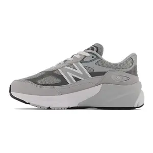 New Balance 990v6 Castlerock Youth / Women's Round Toe Comfortable Breathable Mesh Upper Cushioned Midsole Durable Outsole Ideal for Daily Wear