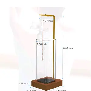 Mess Free Incense Holder 8.66 Inch Tall with Dimensions 1.97x2.56x0.79 inches for Mess-Free Aroma Enjoyment Fragrance