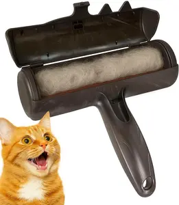 Pet Hair Remover Roller - Lint Roller for Pet Hair - Self-Cleaning Dog & Cat Hair Remover - Clean Furniture, Carpets, Bedding, Clothing and More. Grey Nado Care