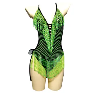 Neon Green UV Reactive Matrixx Reloaded Bodysuit
