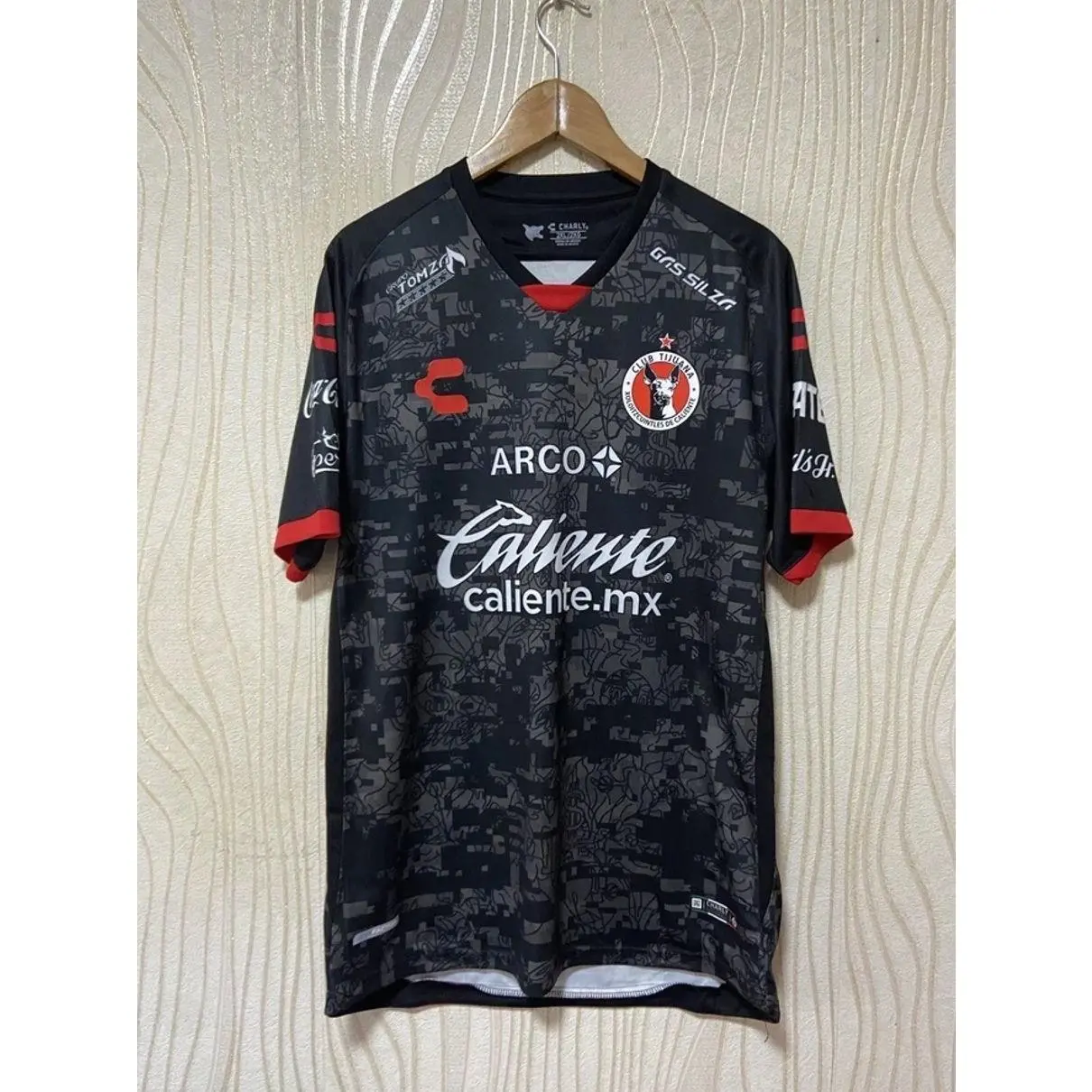 CLUB TIJUANA 2020 2021 HOME FOOTBALL SHIRT SOCCER JERSEY CHARLY sz XXL BLACK