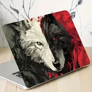 Wolf Pattern Laptop Skin Sticker, Anti-scratch Laptop Decal, Universal Laptop Decorative Sticker for 12-15.6 Inch Laptop