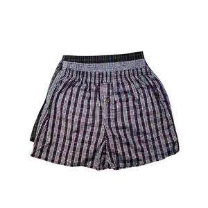 3 Pack Men's 100% Cotton Boxer Shorts Random Mixed Color Relaxed Fit Boxers Breathable Underwear Button Fly Pouch Elastic Waist Undershorts Menswear