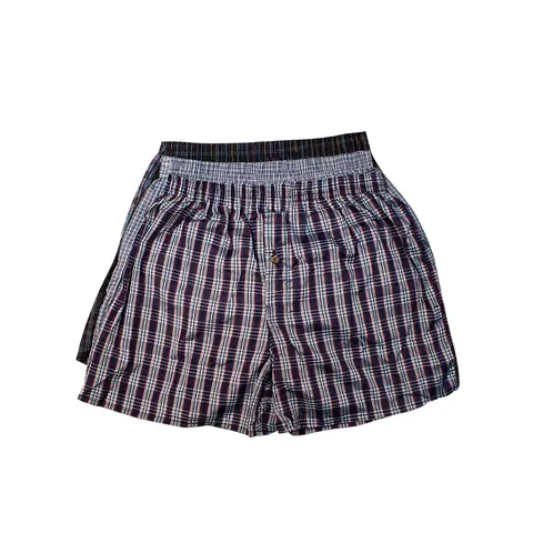 Men's 3-Pack 100% Cotton Boxer Shorts Box Set - Natural, Classic, Soft Cotton Underwear, Random Mixed Colors, Relaxed Fit, Breathable, Button Fly, Pouch, Elastic Waist Undershorts