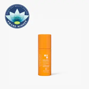 Andalou Naturals Brightening Dark Spot Corrector with 5% Vitamin C, Pomegranate Stem Cells, Shiitake Mushroom Extract & Caffeine for Radiant Complexion