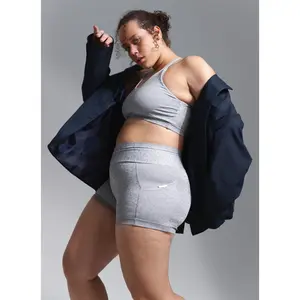 Plus Size Athletic Shorts with Side Pockets