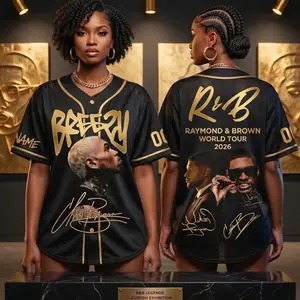 [HOT 2026] Custom Hip Hop R&B 2026 Baseball Jersey  Personalized Name Number Concert Tour Shirt, Music Fan Streetwear Outfit
