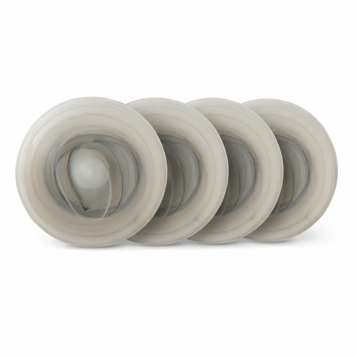 Tropez Alabaster Dinnerware Pack Of 4 Taupe